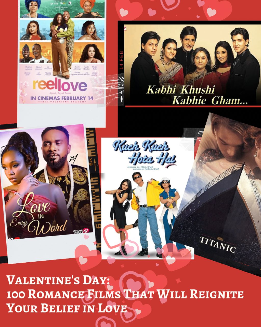 Valentine's Day: 100 Romance Films To Watch and Reignite Your Belief in Love